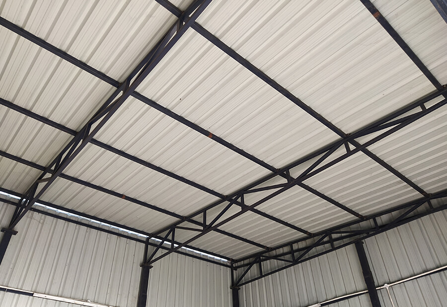 Pre Fabricated Steel Structure Building with Roofing and Sheet Cladding